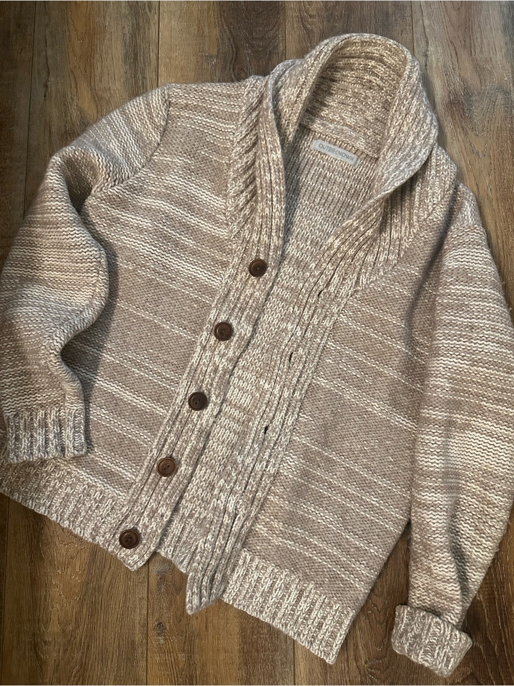 Outerknown NORTHBEACH Shawl Collar Cardigan button up grandpa sweater size M